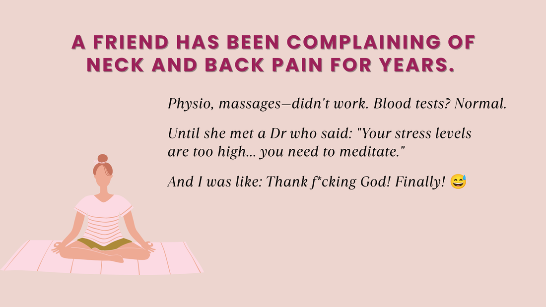 A FRIEND HAS BEEN COMPLAINING OF NECK AND BACK PAIN FOR YEARS.