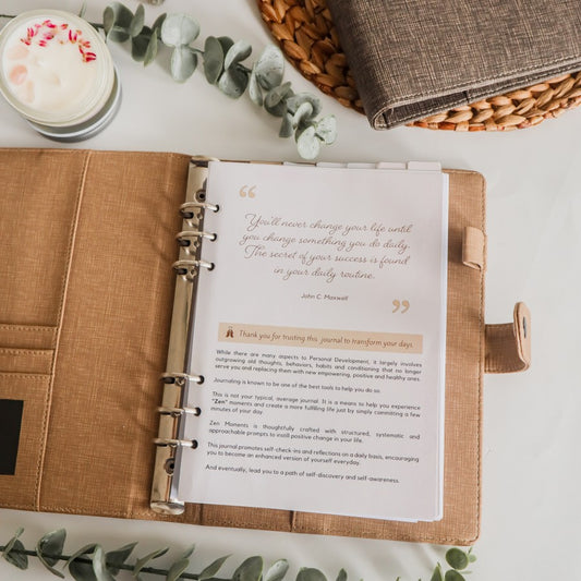 Journal / Diary "Zen Moments" - Self-Development / Pengembangan Diri
