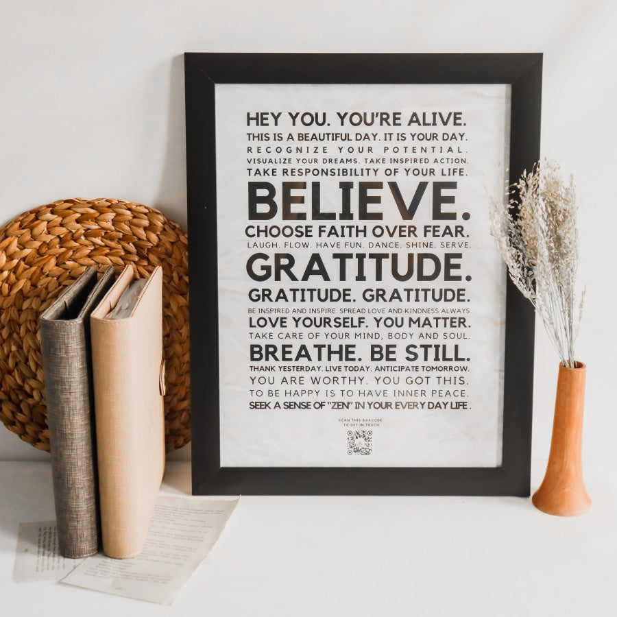 Gift Frame Positive / Hadiah Hiasan Dinding Positif / Dekorasi Bingkai